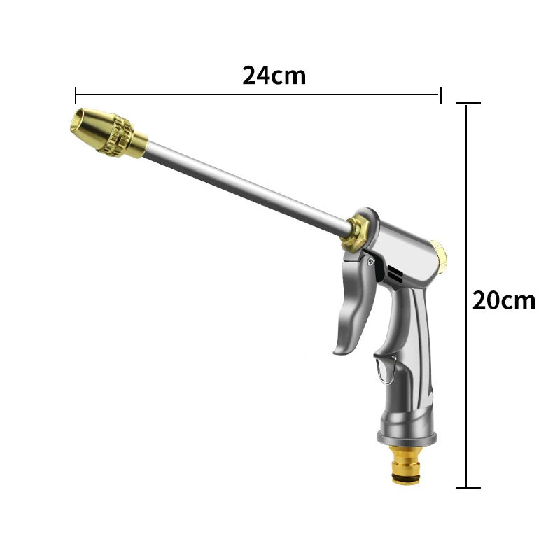 Portable High-pressure Water Gun Adjustable Metal Cleaning Car Wash Machine Garden Watering Hose Nozzle Sprinkler Foam Water Gun