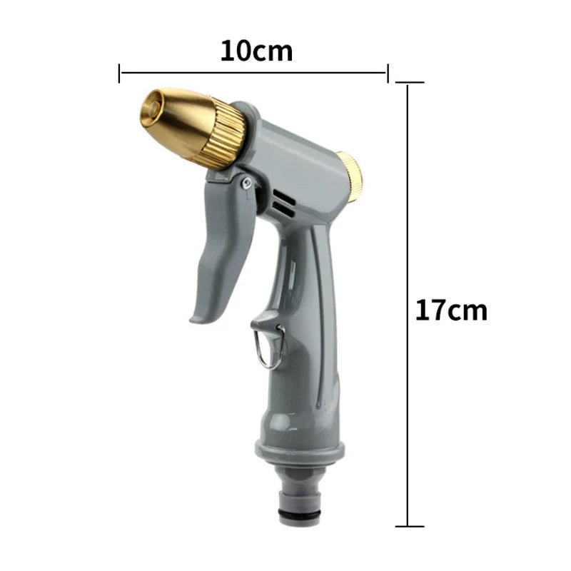 Portable High-pressure Water Gun Adjustable Metal Cleaning Car Wash Machine Garden Watering Hose Nozzle Sprinkler Foam Water Gun