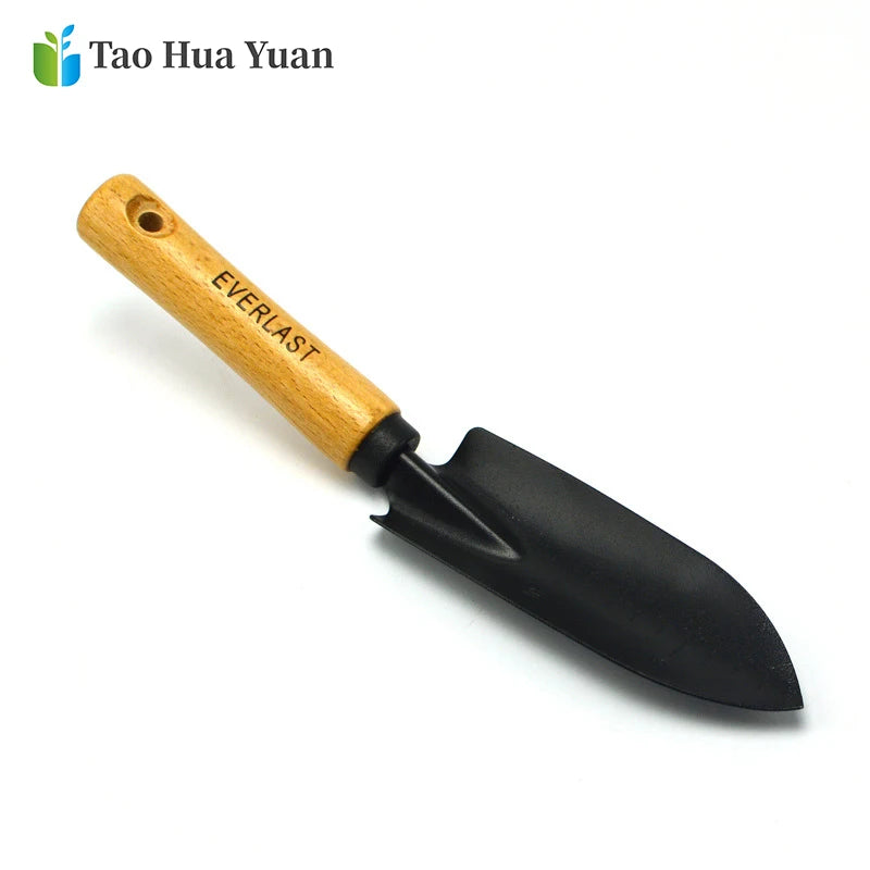 New Arrival Carbon Steel Garden Shovel Flower Planting Shovel Garden Wooden  Handle Gardening Hand Tools Tao Hua Yuan Tools