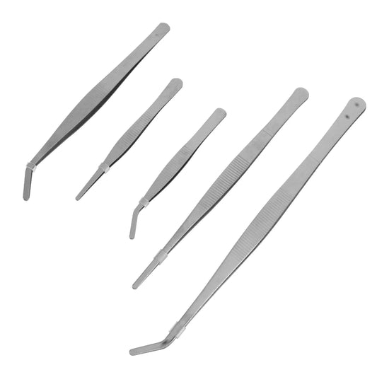 5 Pcs Gardening Lash Lash Lash Tweezers Tool Small Planting Lash Bonsai Stainless Steel Accessory Kit