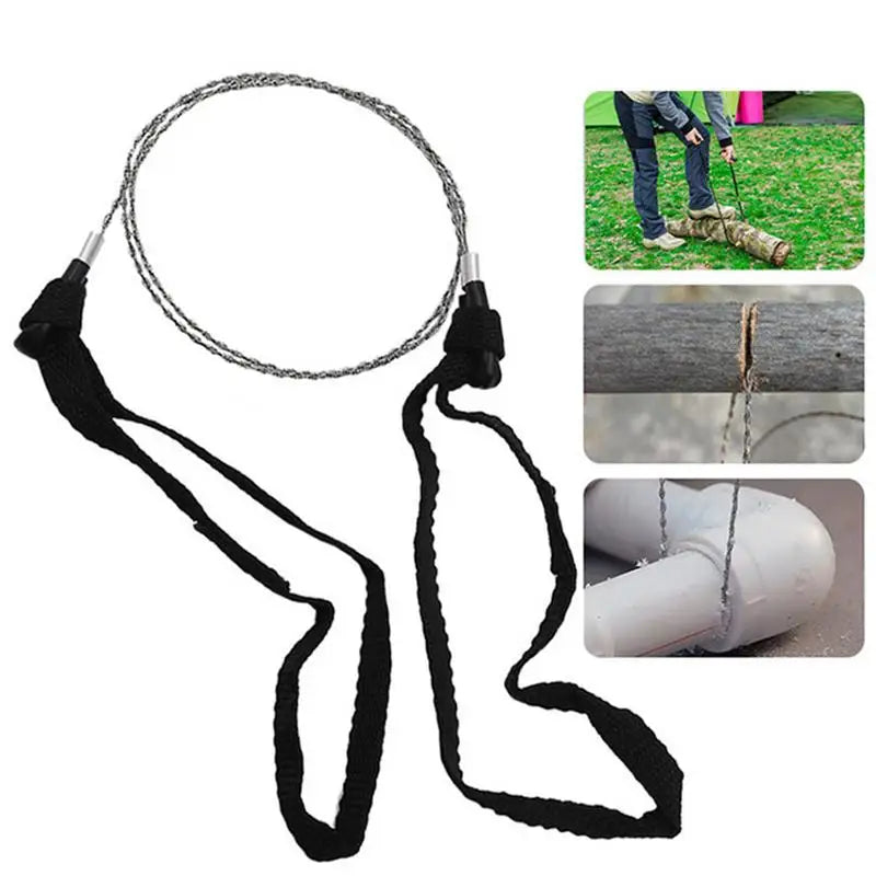 Outdoor Camping Stainless Steel Wire Saw Emergency Survival Hand Chain Saw Safety Survival Fretsaw ChainSaw