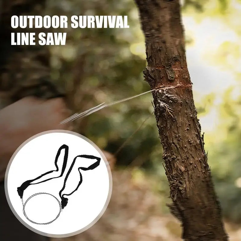 Outdoor Camping Stainless Steel Wire Saw Emergency Survival Hand Chain Saw Safety Survival Fretsaw ChainSaw