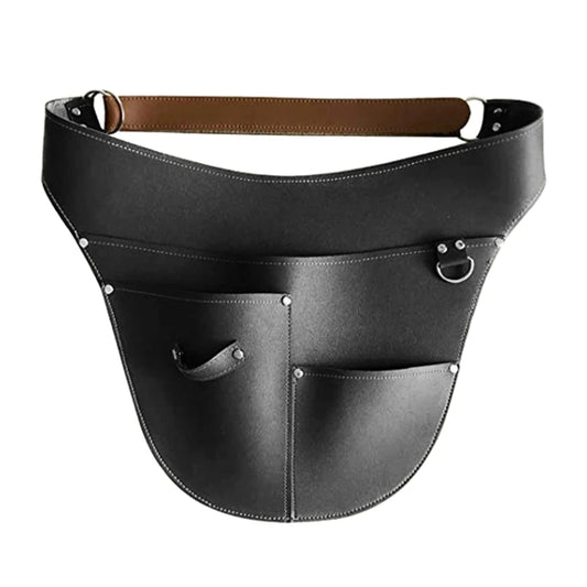 Mulitfunctional Imitation Leather Garden Tools Belt Holster Adjustable Waist Pouch Waterproof Gardening Work Apron Bag