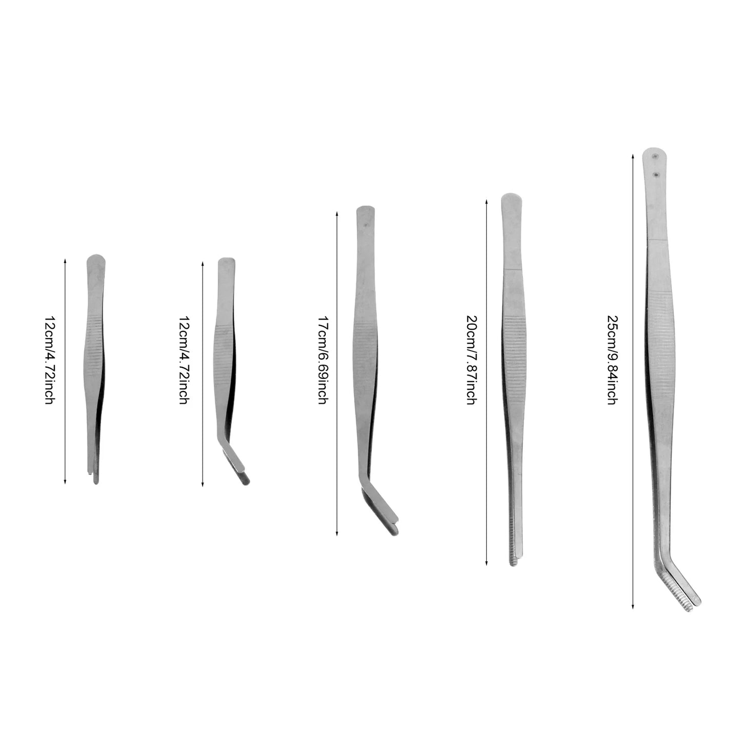 5 Pcs Gardening Lash Lash Lash Tweezers Tool Small Planting Lash Bonsai Stainless Steel Accessory Kit