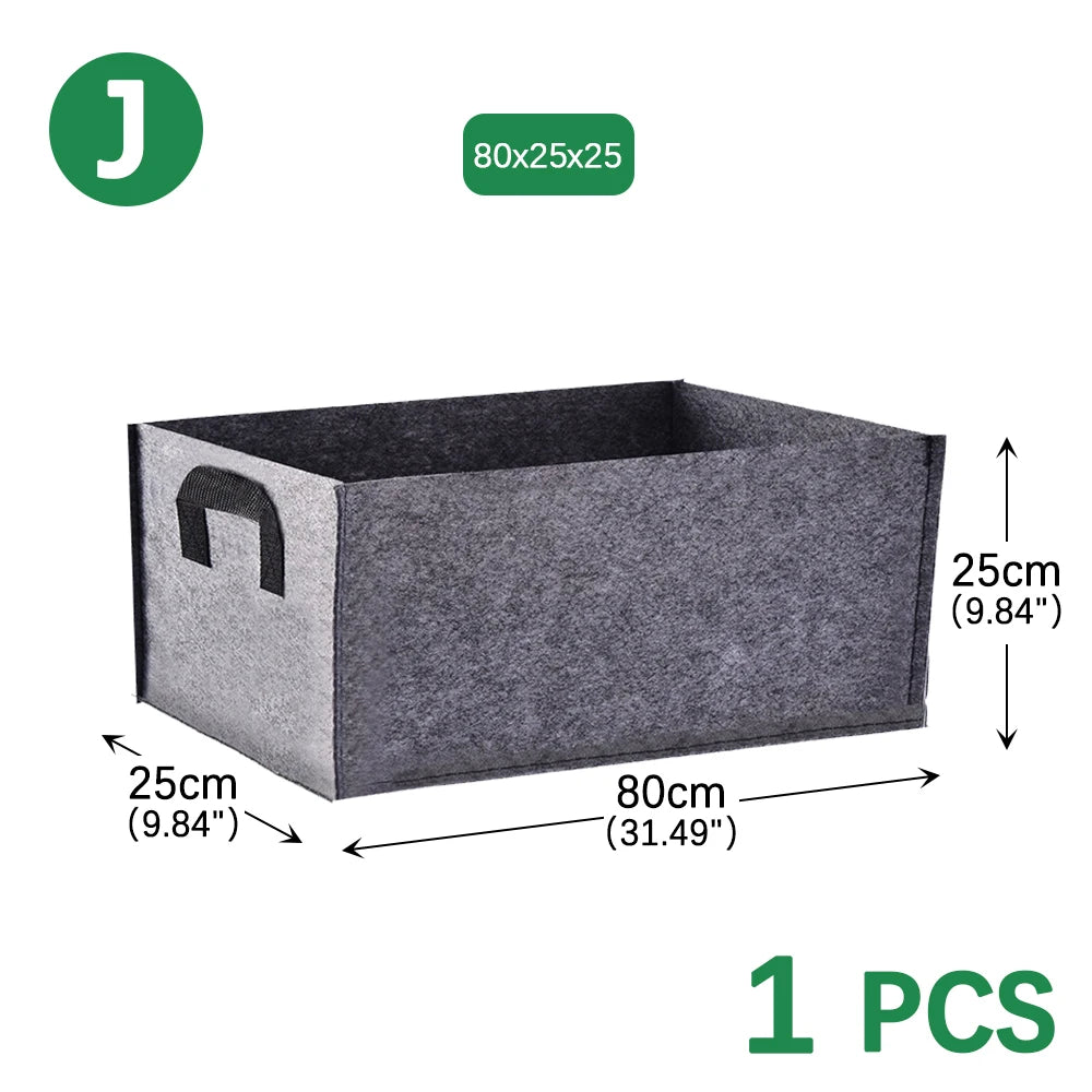 More Size Planting Growth Bag Gardening Tools Indoor and Outdoor Plant Felt Plant Strong Grow Bags Durable Breathable Humidity