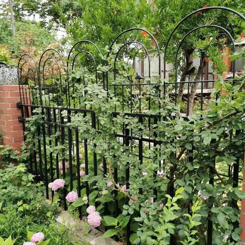 Metal Garden Fences for Climbing Veggies & Flowers