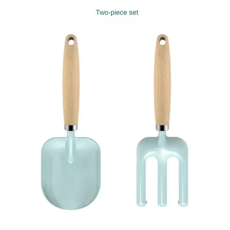 1/4Pcs Garden Tools Toys Colorful Kids Gardening Tools Mini Wooden Handle Trowel Shovel Fork Gardening Tool Play House Toys