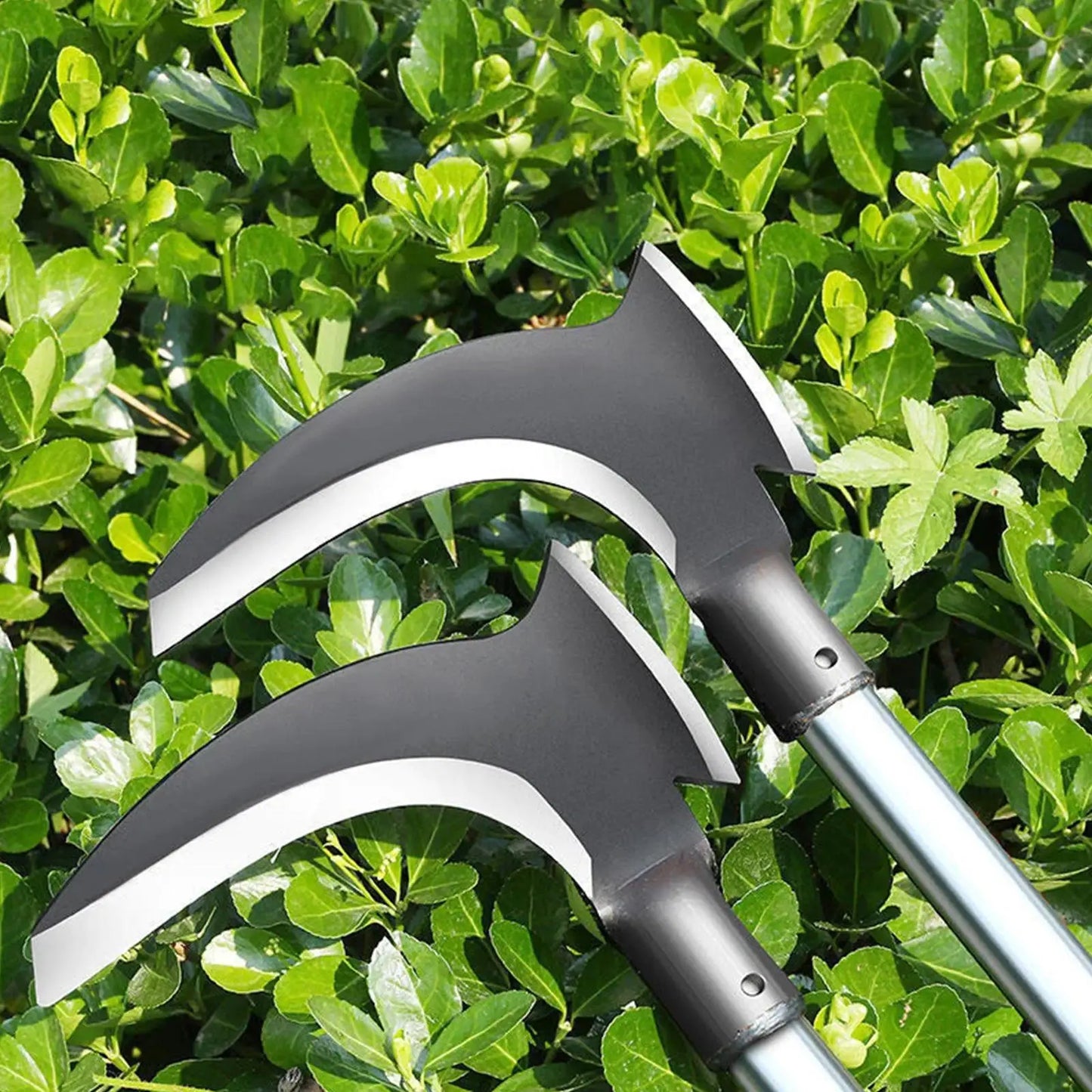 1PCS High Manganese Steel Double Sickle Chopping Scythe Tools Machete Chopping Agricultural Cutting Weeding Wood Trees Gras C1A4