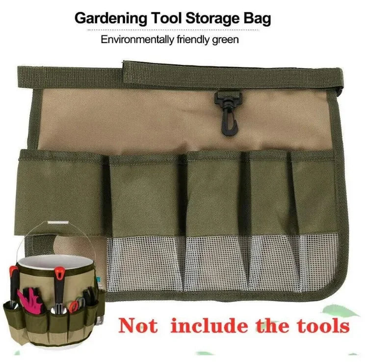 Multi-function Waist Pack 600D Oxford Cloth Waist Pouch Belt Organizer Foldable Pocket Wrench Pliers Storage Bag Garden Tool Bag