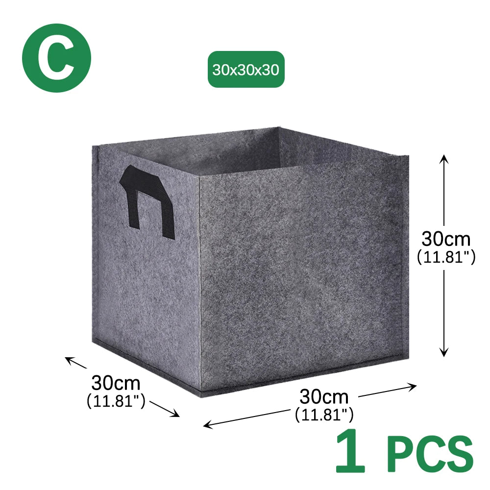 More Size Planting Growth Bag Gardening Tools Indoor and Outdoor Plant Felt Plant Strong Grow Bags Durable Breathable Humidity