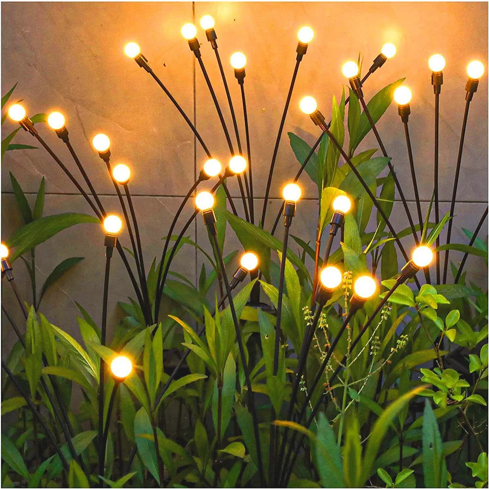 Solar Firefly Lights Lawn Lamps Outdoor Waterproof Landscape Lights Solar Atmosphere Lights Courtyard Garden Decoration Lights