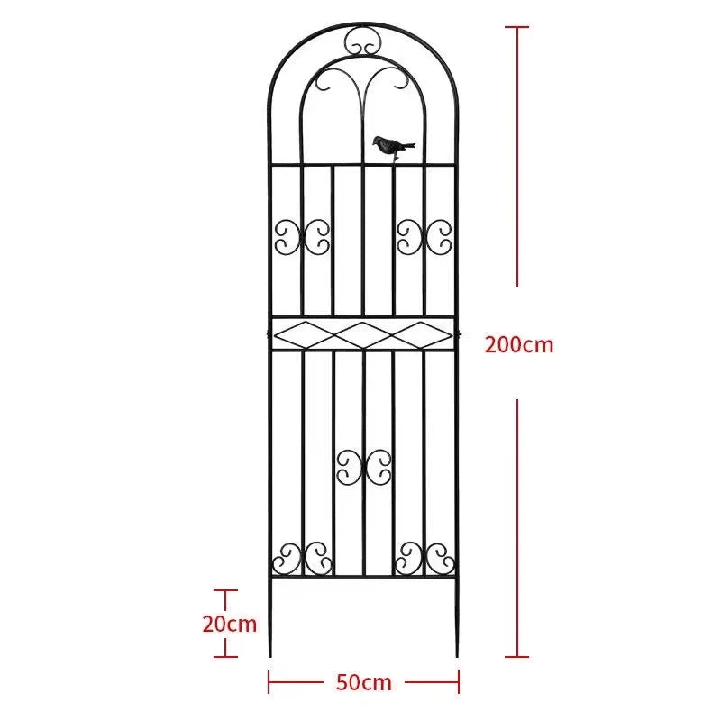 Metal Garden Fences for Climbing Veggies & Flowers