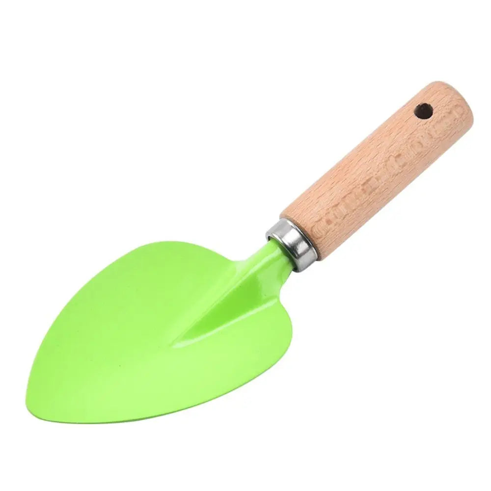 1/ 3PCS Little Gardener Kids Gardening Tools Set Sturdy Wooden Handle Safe Small Shovel Rake Kit Candy Color Loosen Soil