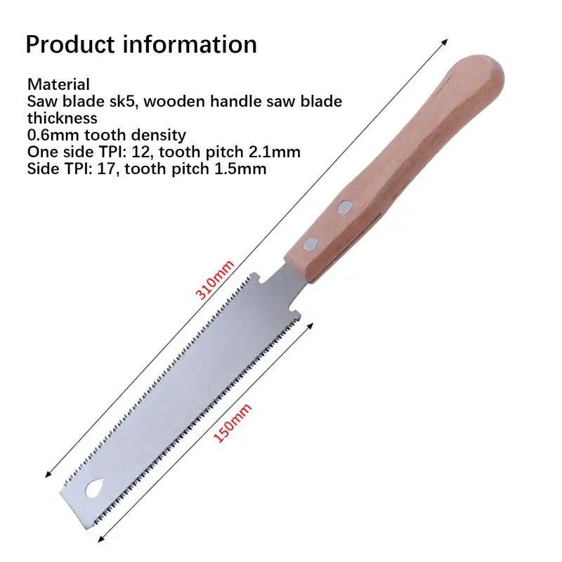 Japanese Woodworking Saw Garden Pruning Trimming Outdoor Wood Cutting Hardwood Fine Toothed Small Hand Saw Tools