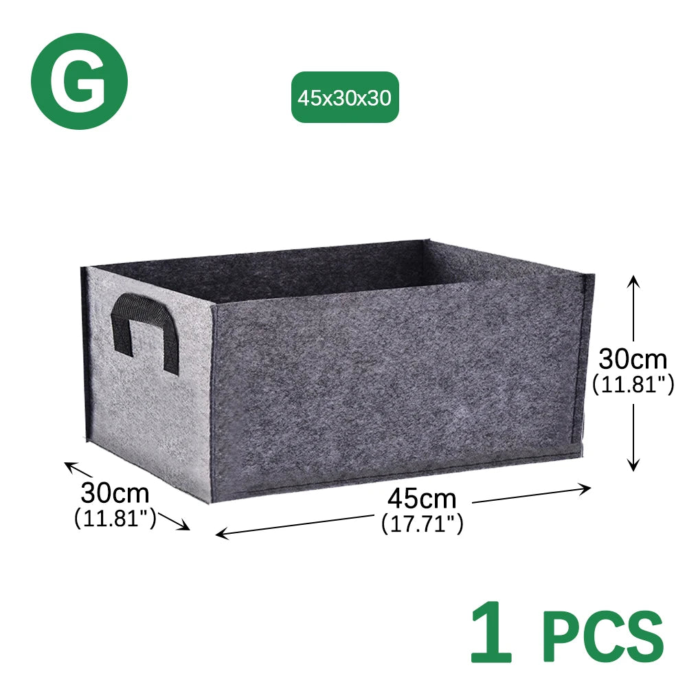 More Size Planting Growth Bag Gardening Tools Indoor and Outdoor Plant Felt Plant Strong Grow Bags Durable Breathable Humidity