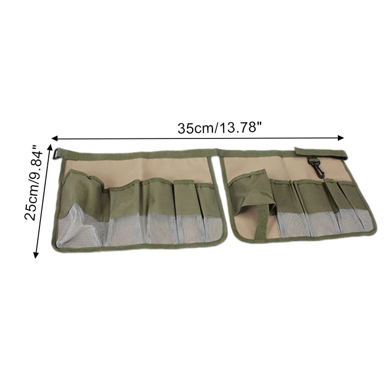 Multi-function Waist Pack 600D Oxford Cloth Waist Pouch Belt Organizer Foldable Pocket Wrench Pliers Storage Bag Garden Tool Bag