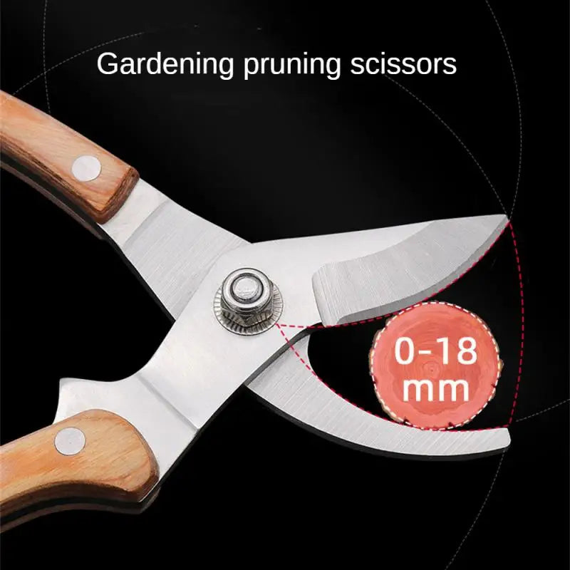 Pruning Shears Wood Handle Professional Multifunctional Labor-saving Garden Tools Pruner Garden Scissors Tree Trimmers