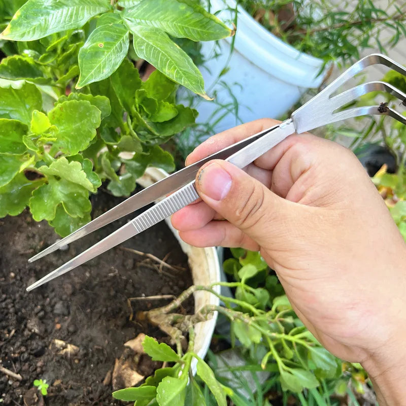 Home Garden Bonsai Tools Flowerpot Tweezers Scraper Rake Spade