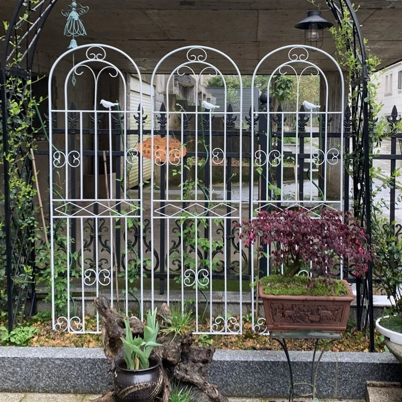 Metal Garden Fences for Climbing Veggies & Flowers