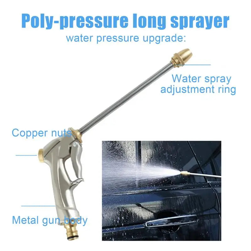 Spray Nozzles For Garden Hose Lawn Watering Tool Metal Water Sprinkle Adjustable Water Hose Nozzle Sprayer Spray Dispenser