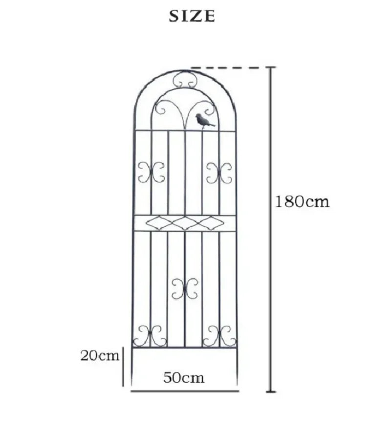 Metal Garden Fences for Climbing Veggies & Flowers