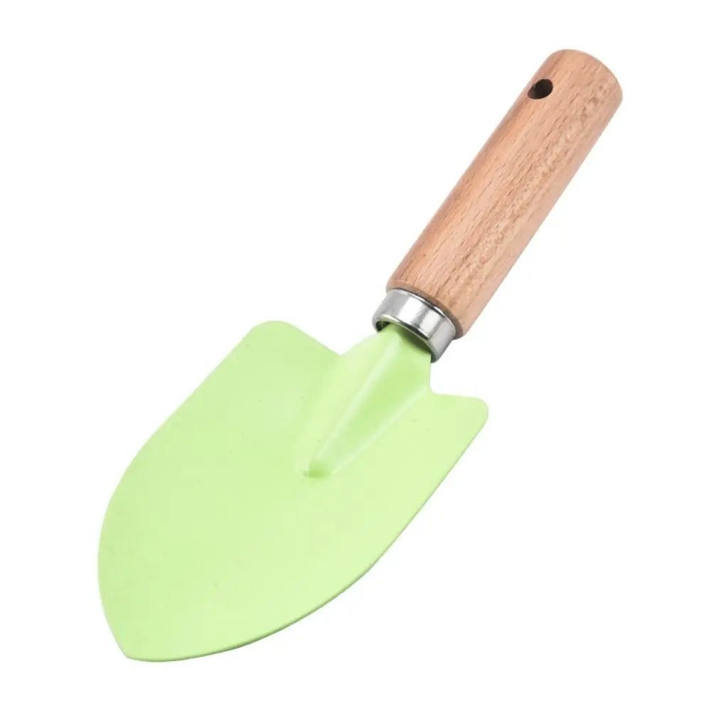 1/ 3PCS Little Gardener Kids Gardening Tools Set Sturdy Wooden Handle Safe Small Shovel Rake Kit Candy Color Loosen Soil