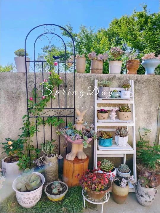 Metal Garden Fences for Climbing Veggies & Flowers