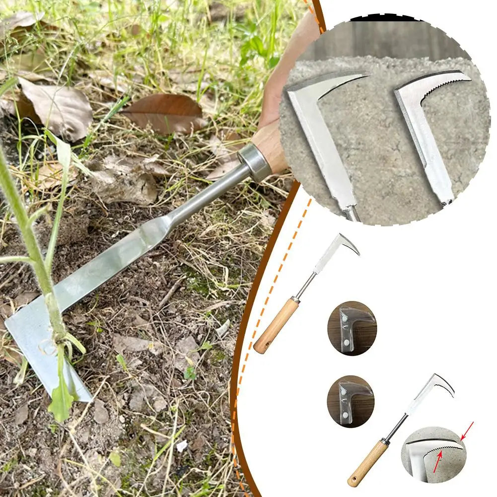 Multifunctional Stainless Steel Weed Cleaning, Sickle, Crevice Weeder