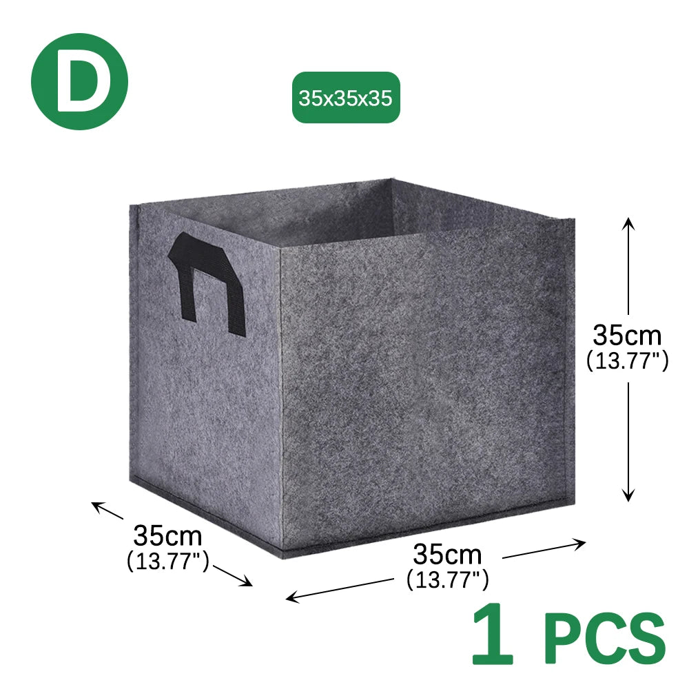 More Size Planting Growth Bag Gardening Tools Indoor and Outdoor Plant Felt Plant Strong Grow Bags Durable Breathable Humidity