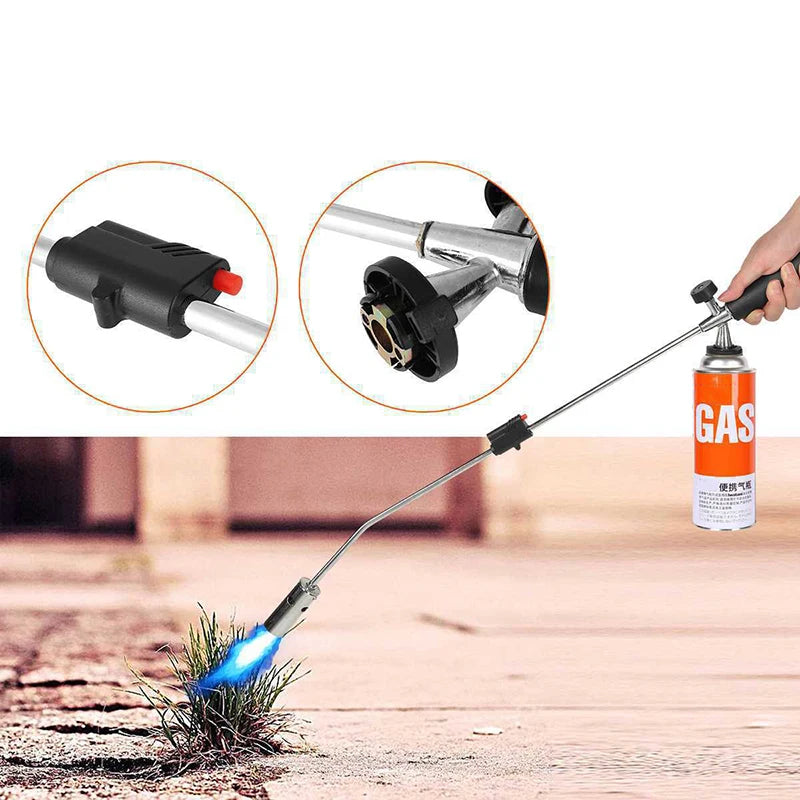 Portable Torch Weed Torch Butane Burner Torch Gas Burner Self Ignition with Flame Control Valve