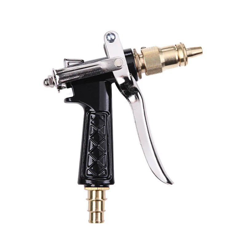 Metal Hose Nozzle High Pressure Garden Auto Car Washing Water Gun Sprayer Adjustable Copper Hose Spray Nozzle Gun